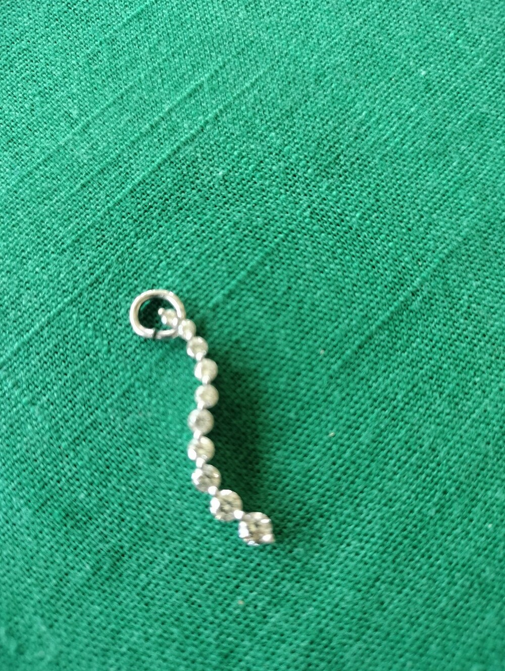 14kt Diamond Drop Charm Pendant - Women Jewelry